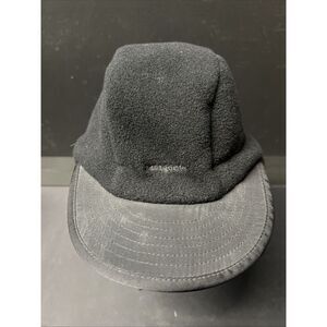 Vintage Patagonia Synchilla Fleece Duckbill Cap Large Black Vintage Adult Hat